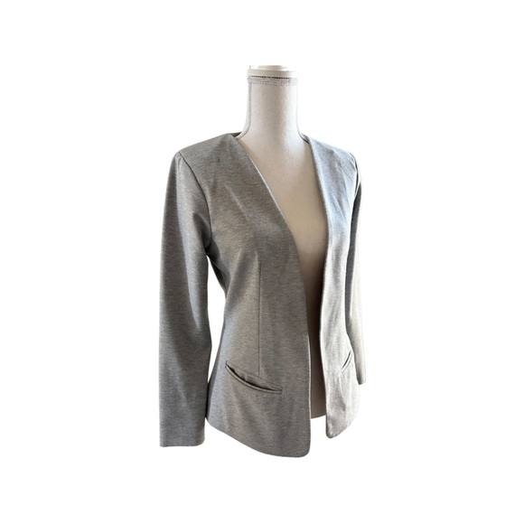 ASOS Collarless Heather Gray Knit Blazer LIKE NEW!! - Picture 7 of 12